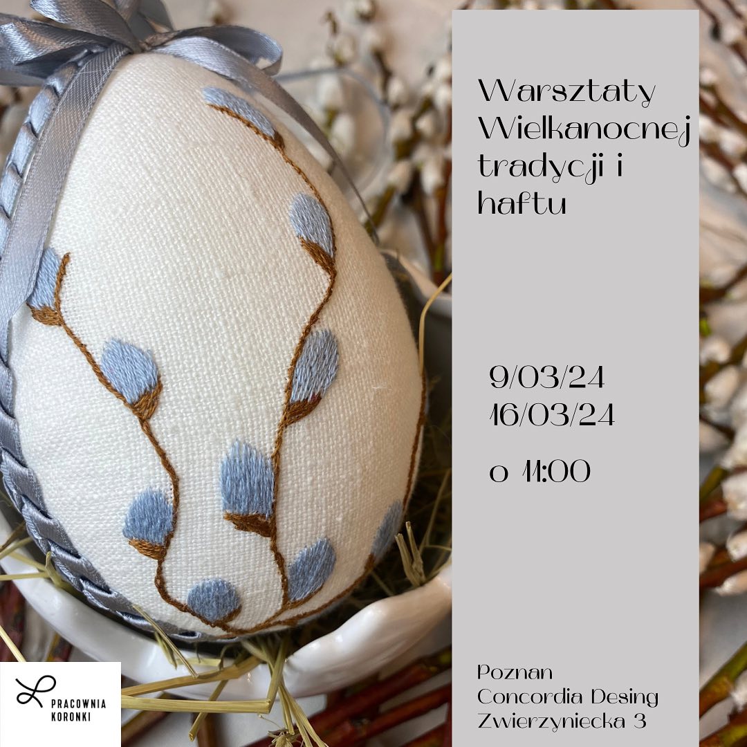 Workshop at the Lace Workshop - Easter egg embroidery workshop